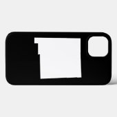 ニューメキシコ州の白黒デザイン Case-Mate iPhoneケース (裏面 (横))