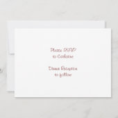 ニューメキシコ州の風景 招待状 (裏面)