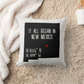 ニューメキシコ州のGPS座標 クッション (ブランケット)