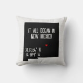 ニューメキシコ州のGPS座標 クッション (正面)