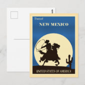 ニューメキシコ州への旅 ポストカード (正面/裏面)