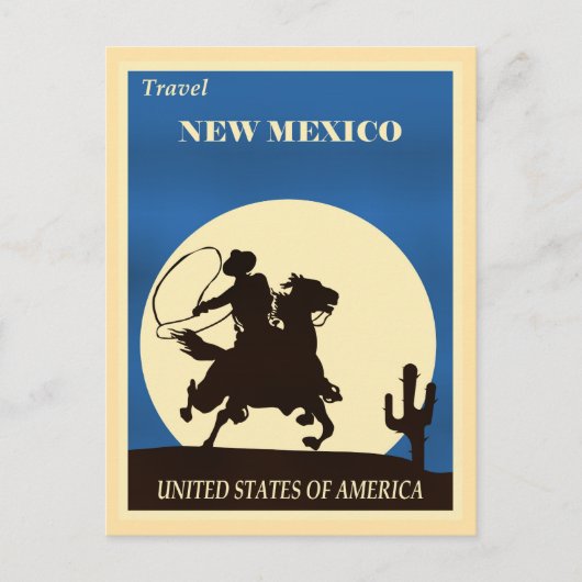 ニューメキシコ州への旅 ポストカード (正面)