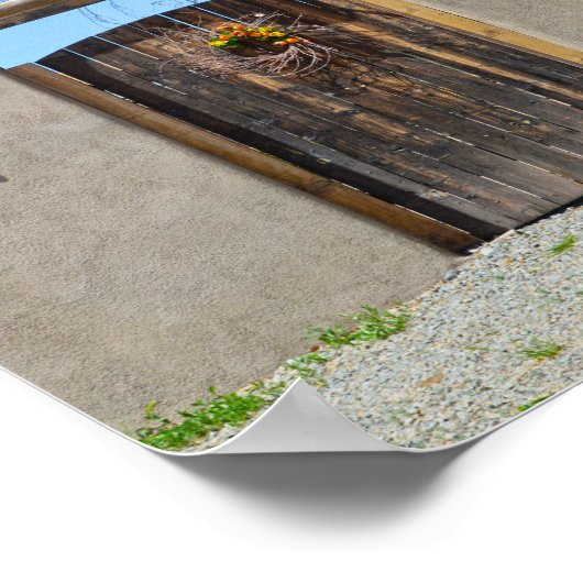 ニューメキシコ州アドビウォールのゲート ポスター (角)