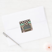 ニューメキシコ州アルバカーキ。沿いの66ダイナー スクエアシール (封筒)
