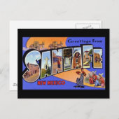 ニューメキシコ州サンタフェから ポストカード (正面/裏面)