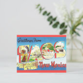 ニューメキシコ州タオス　こんにちは ポストカード (スタンド正面)