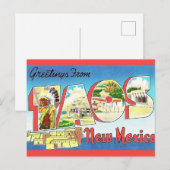 ニューメキシコ州タオス　こんにちは ポストカード (正面/裏面)