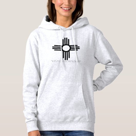 ニューメキシコ州ツィアサンTシャツ パーカ (正面)