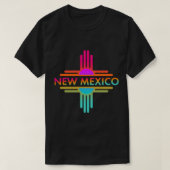 ニューメキシコ州ツィアシンボルデザインスワ Tシャツ (デザイン正面)