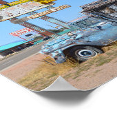 ニューメキシコ州トゥクンカリのランチハウスカフェトラック ポスター (角)