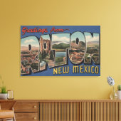 ニューメキシコ州ラトン – ラージレターシーン キャンバスプリント (インサイチュ (リビング))