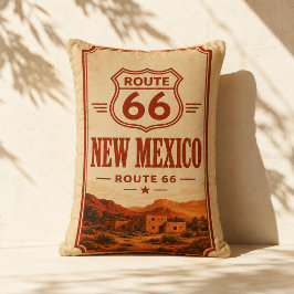 ニューメキシコ州ルート66アドビデザートアクセント ランバークッション