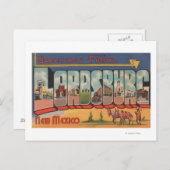 ニューメキシコ州ロードスバーグ – ラージレターシーン ポストカード (正面/裏面)