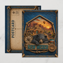 ニューメキシコ州ヴィンテージトラベル ポストカード