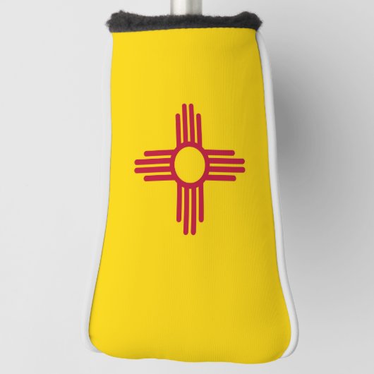 ニューメキシコ州旗とゴルフパターカバー ゴルフヘッドカバー (回転90)
