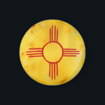 ニューメキシコ州旗の水色 マグネット<br><div class="desc">ニューメキシコ州旗の絵画この甘い水色をチェックし、Tシャツ、シール、マグカップ、枕などのマッチ商品を探しなさい!</div>
