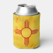 ニューメキシコ州旗の水色 缶クーラー (缶正面)