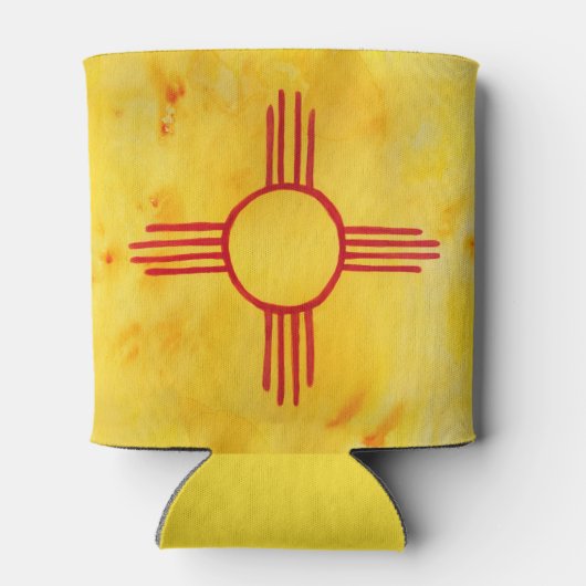 ニューメキシコ州旗の水色 缶クーラー (裏面)