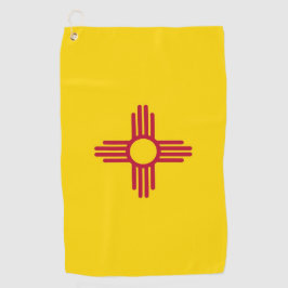 ニューメキシコ州旗を持つゴルフタオル ゴルフタオル