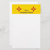 ニューメキシコ州旗を持つ文房具 便箋 (正面/裏面)