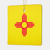 ニューメキシコ州旗オーナメント セラミックオーナメント (左)