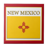 ニューメキシコ州旗デザインタイル タイル (正面)