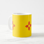 ニューメキシコ州旗デザイン コーヒーマグカップ (正面左)