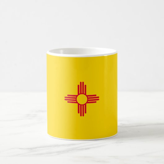 ニューメキシコ州旗デザイン コーヒーマグカップ (中央)