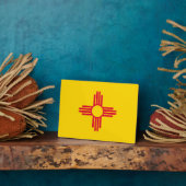 ニューメキシコ州旗デザイン フォトプラーク (側面)