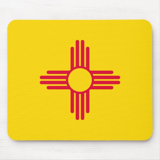 ニューメキシコ州旗デザイン マウスパッド (正面)