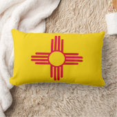 ニューメキシコ州旗デザイン ランバークッション (ブランケット)