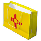 ニューメキシコ州旗デザイン ラージペーパーバッグ (正面アングル)