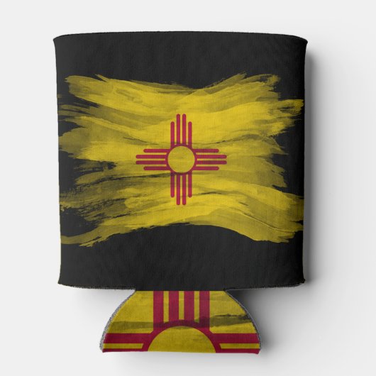 ニューメキシコ州旗ブラシのストローク、ニューメキシコ 缶クーラー (裏面)