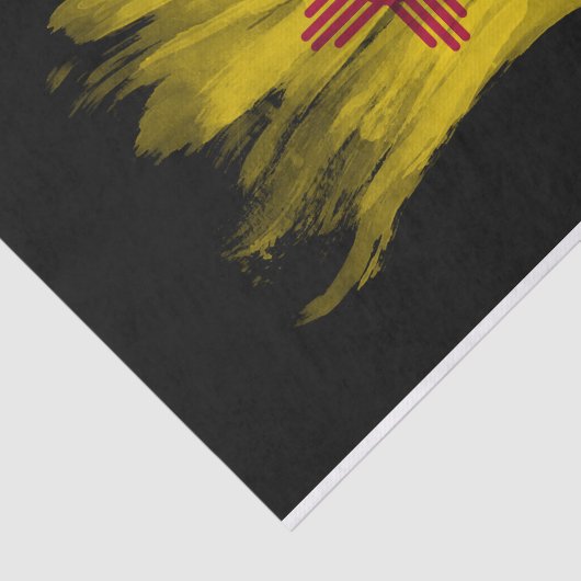 ニューメキシコ州旗ブラシのストローク、ニューメキシコ 薄葉紙 (詳細)