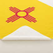 ニューメキシコ州旗プリント愛国心 シェルパブランケット (3/4)