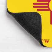 ニューメキシコ州旗マウスパッドカスタマイズ文字 マウスパッド (コーナー)