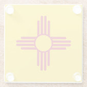 ニューメキシコ州旗 ガラスコースター (裏面)