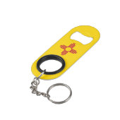 ニューメキシコ州旗 キーホルダー栓抜き (裏面アングル)