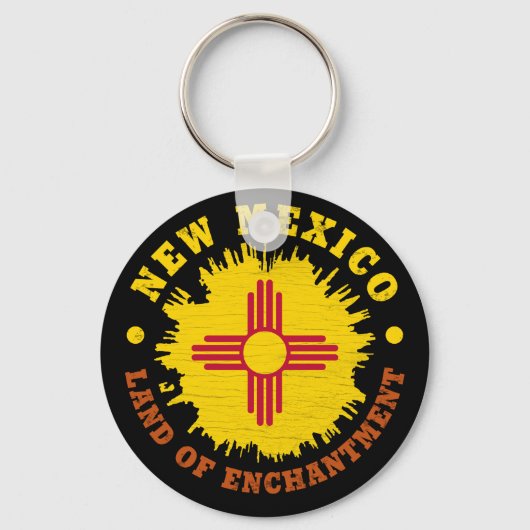 ニューメキシコ州旗 キーホルダー (正面)