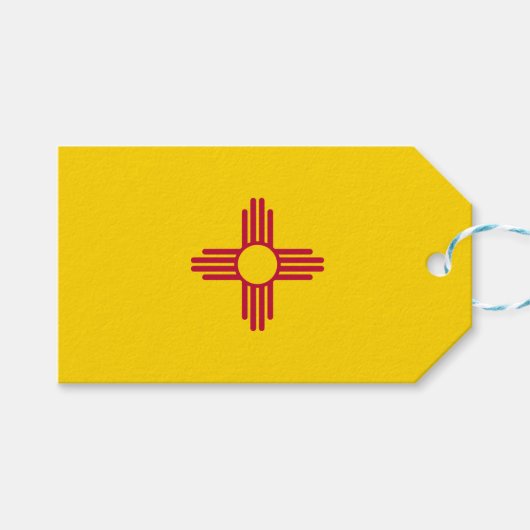 ニューメキシコ州旗 ギフトタグ (正面(横))