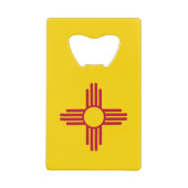 ニューメキシコ州旗 クレジットカード栓抜き (正面)