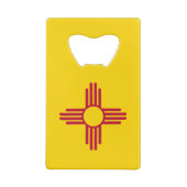 ニューメキシコ州旗 クレジットカード栓抜き (裏面)