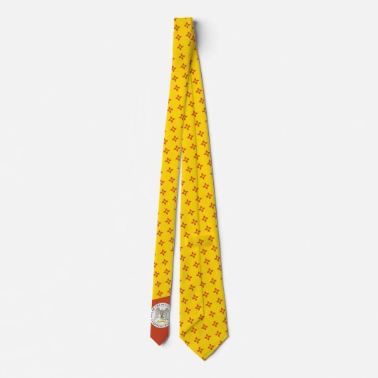 ニューメキシコ州旗・シールニューメキシコ州旗 ネクタイ (裏面)