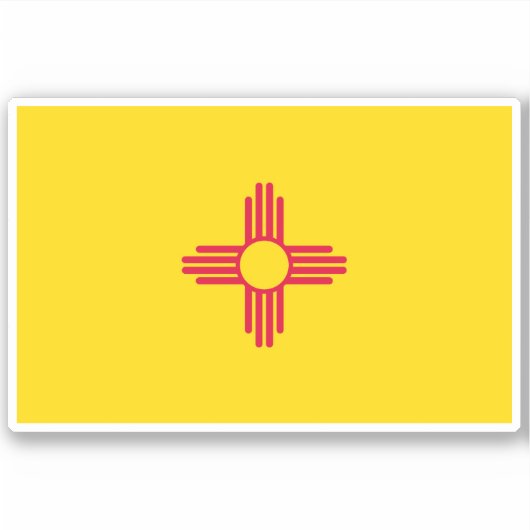 ニューメキシコ州旗 シール (正面)