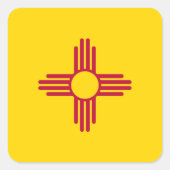 ニューメキシコ州旗 スクエアシール (正面)