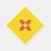 ニューメキシコ州旗 スタンダードランチョンナプキン (角)