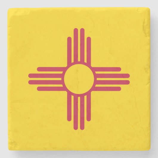 ニューメキシコ州旗 ストーンコースター (正面)