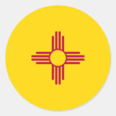 ニューメキシコ州旗、ニューメキシコ州旗 ラウンドシール (正面)