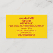 ニューメキシコ州旗、ニューメキシコ州旗 名刺 (裏面)