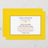 ニューメキシコ州旗、ニューメキシコ結婚州旗 招待状 (正面/裏面)